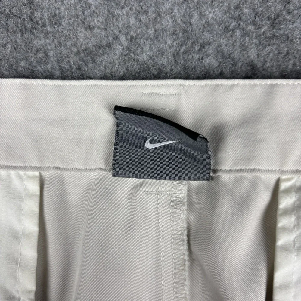 Nike Dri Fit Golf Pants Mens 40x30 (Fits 40x28) Light Khaki Athletic Chino EUC